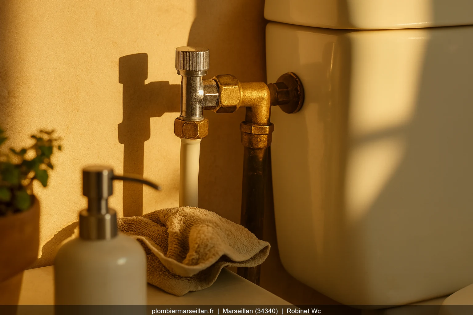 Installation robinet WC par plombier professionnel a Marseillan (34340)